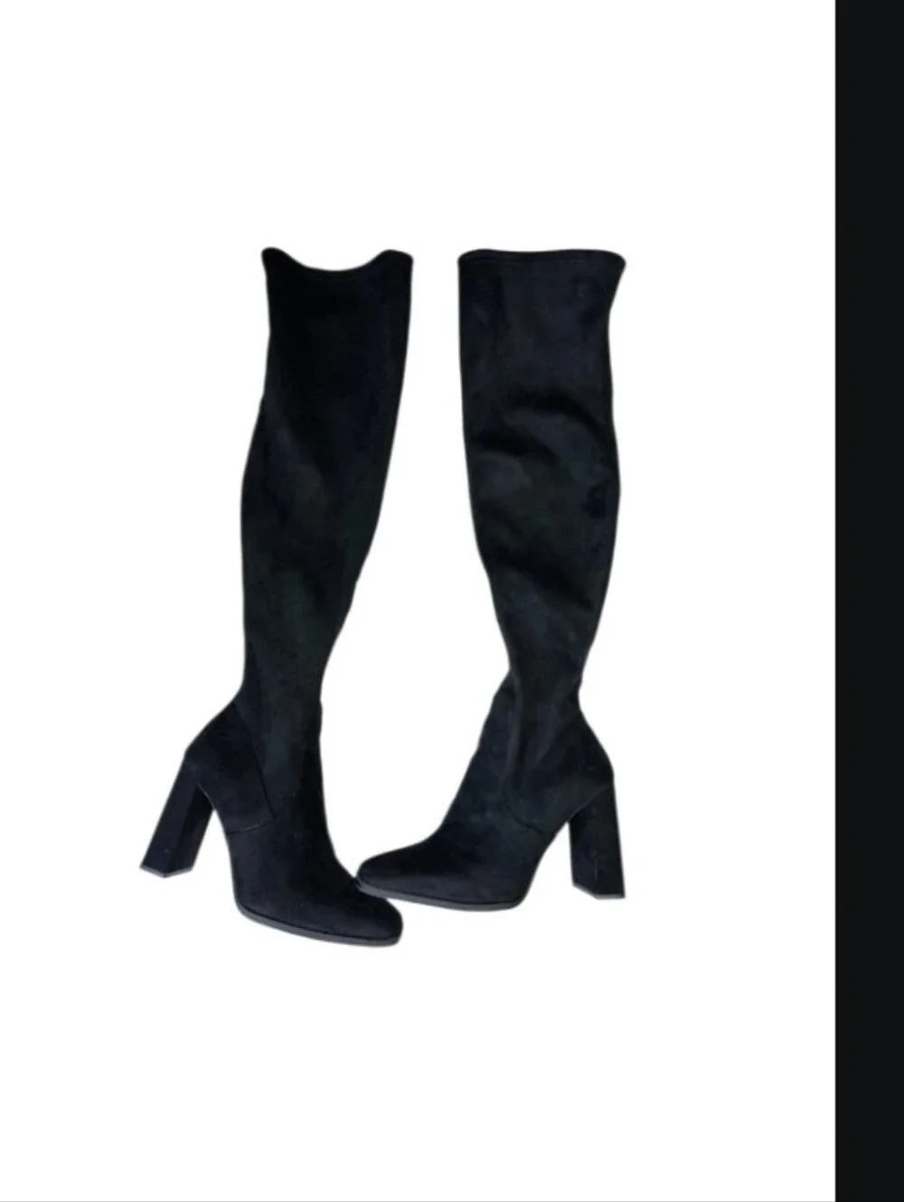 Aldo Joann Over The Knee Block Heel Stretch Boots Size 8 In EUC